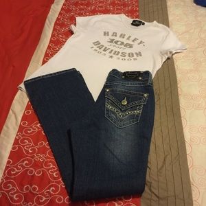 Harley Davidson White T-shirt